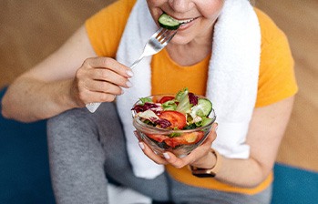 Spark aligners patient eating